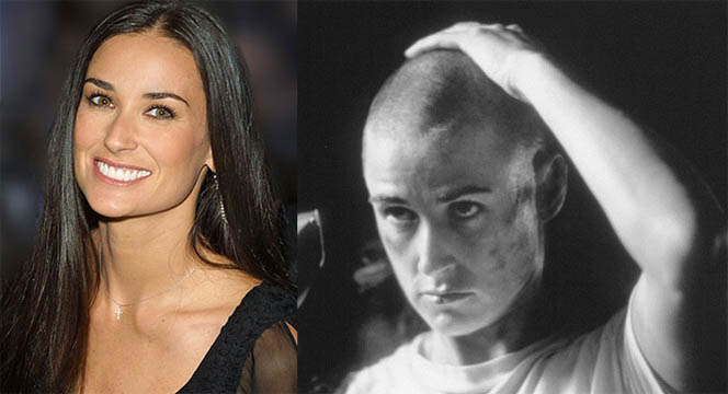 Women Celebrities With Shaved Heads 